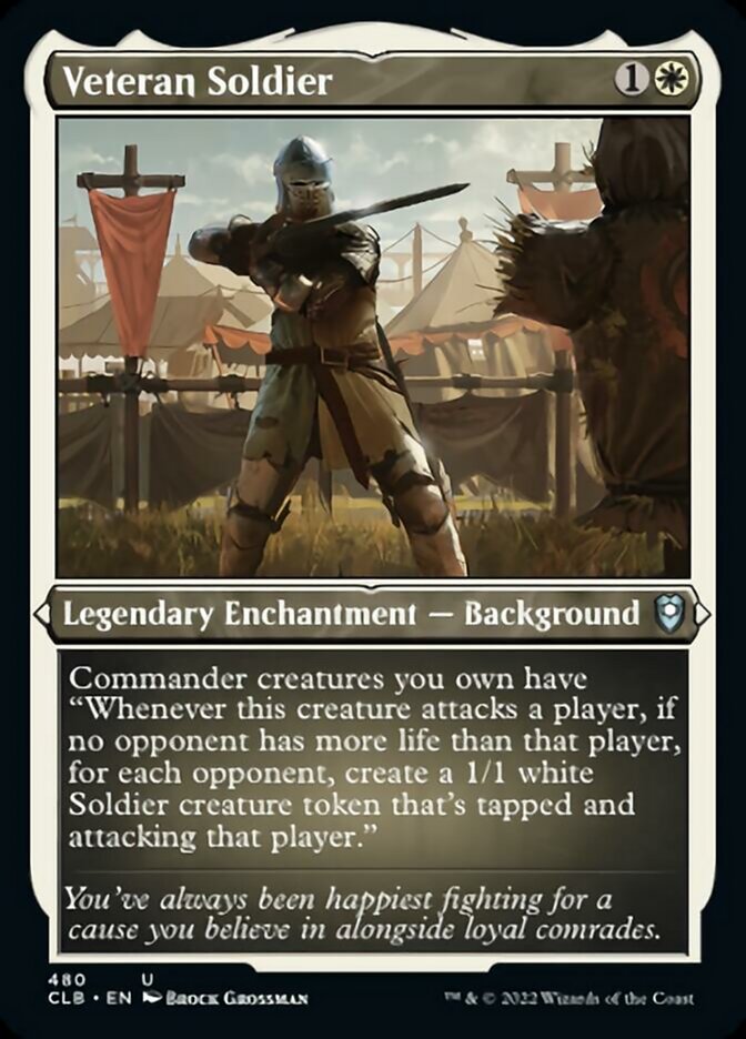 Veteran Soldier (Foil Etched) [Commander Legends: Battle for Baldur's Gate] | Play N Trade Winnipeg