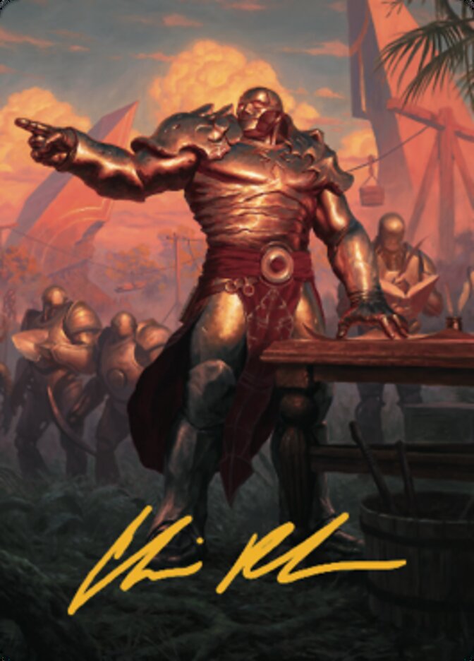 Karn, Living Legacy Art Card 1 (Gold-Stamped Signature) [Dominaria United Art Series] | Play N Trade Winnipeg