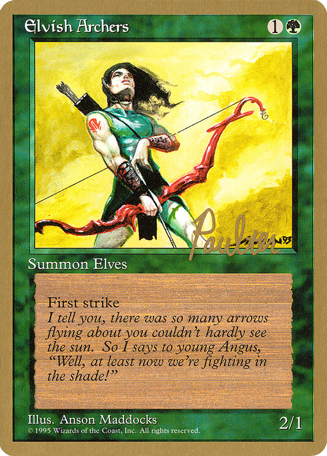 Elvish Archers (Preston Poulter) [Pro Tour Collector Set] | Play N Trade Winnipeg