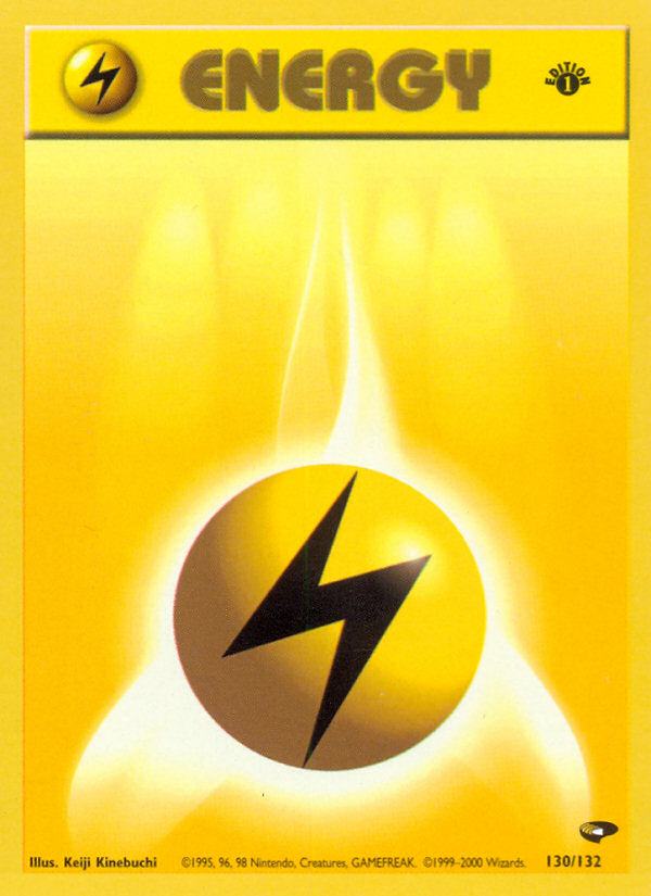 Lightning Energy (130/132) [Gym Challenge 1st Edition] | Play N Trade Winnipeg