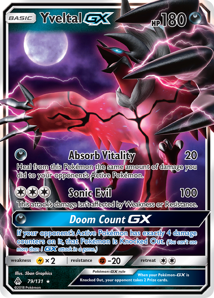 Yveltal GX (79/131) [Sun & Moon: Forbidden Light] | Play N Trade Winnipeg