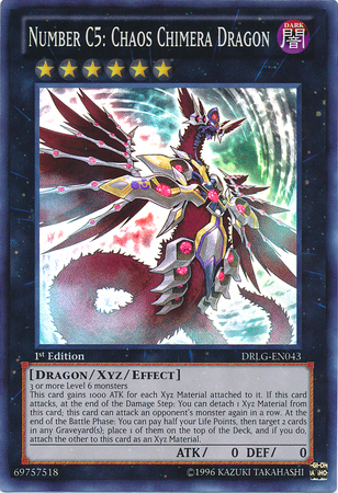 Number C5: Chaos Chimera Dragon [DRLG-EN043] Super Rare | Play N Trade Winnipeg