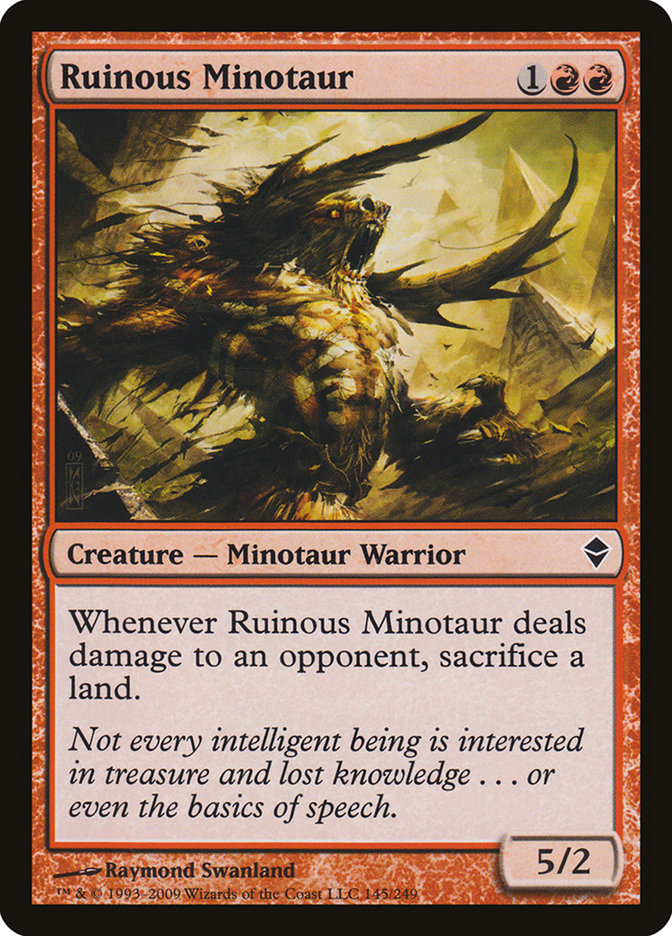 Ruinous Minotaur [Zendikar] | Play N Trade Winnipeg