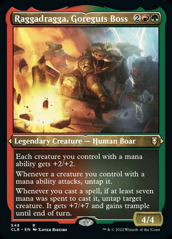 Raggadragga, Goreguts Boss (Foil Etched) [Commander Legends: Battle for Baldur's Gate] | Play N Trade Winnipeg