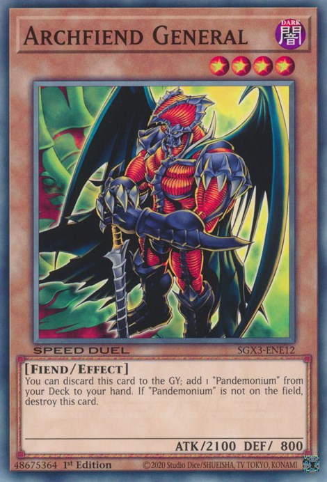 Archfiend General [SGX3-ENE12] Common | Play N Trade Winnipeg