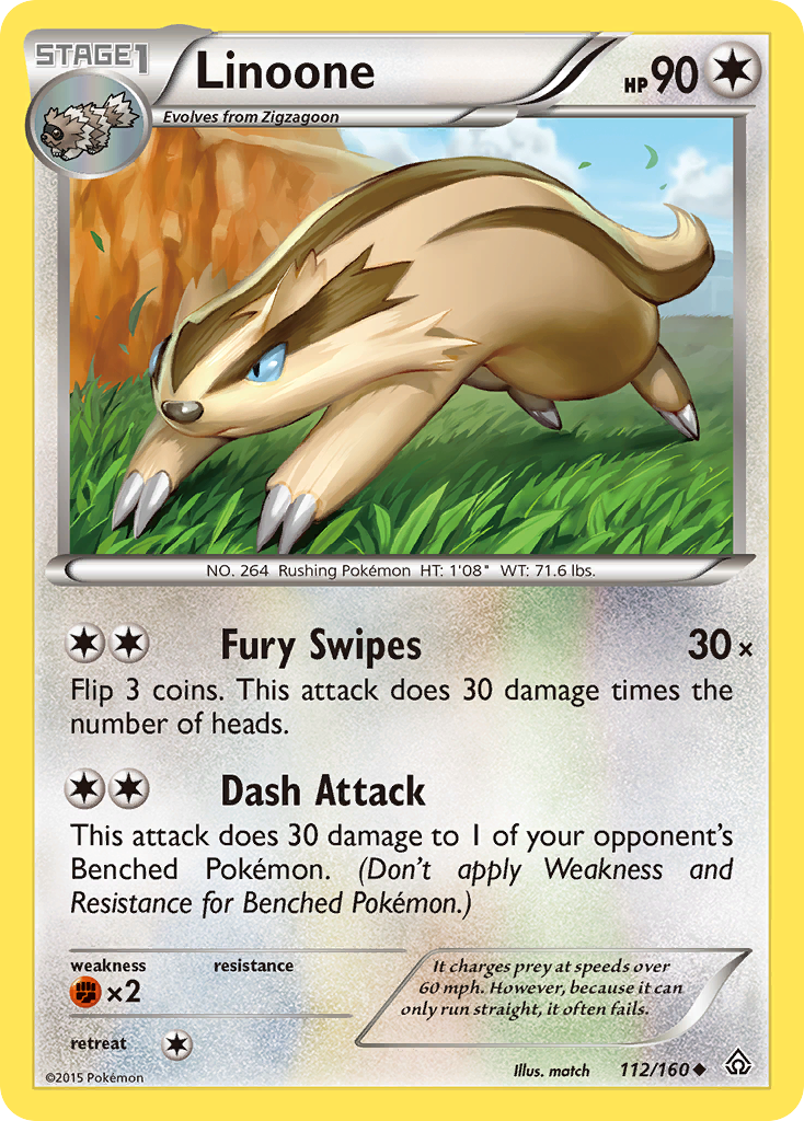 Linoone (112/160) [XY: Primal Clash] | Play N Trade Winnipeg