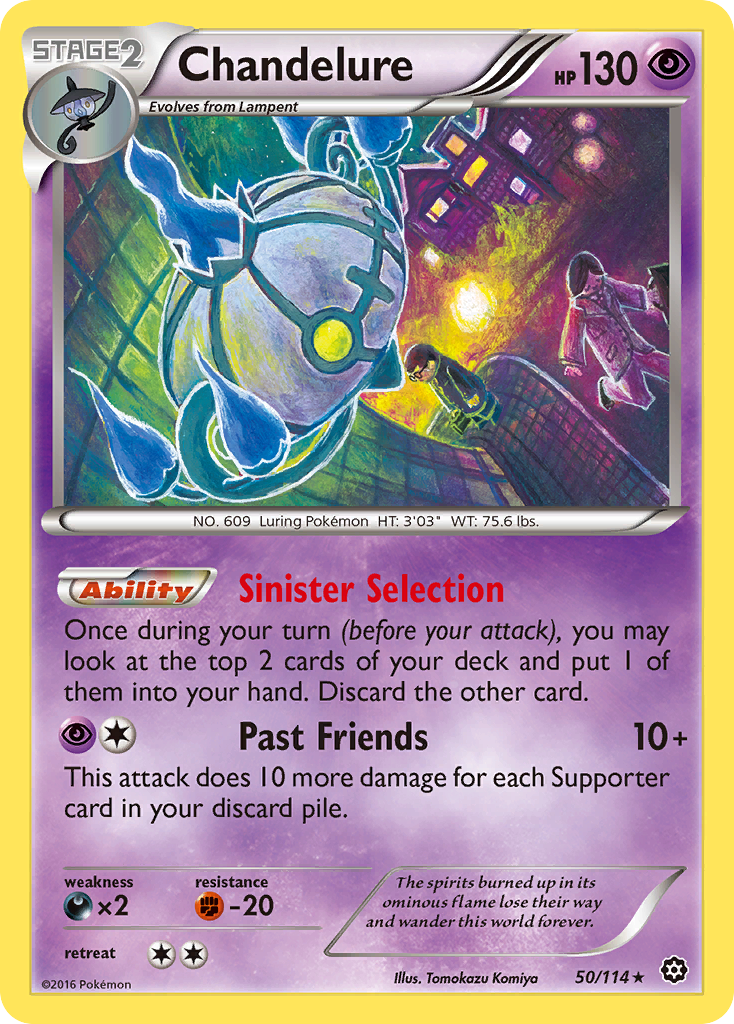 Chandelure (50/114) [XY: Steam Siege] | Play N Trade Winnipeg