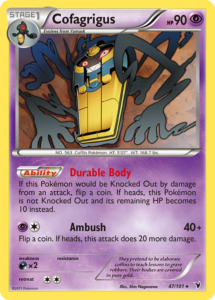 Cofagrigus (47/101) [Black & White: Noble Victories] | Play N Trade Winnipeg