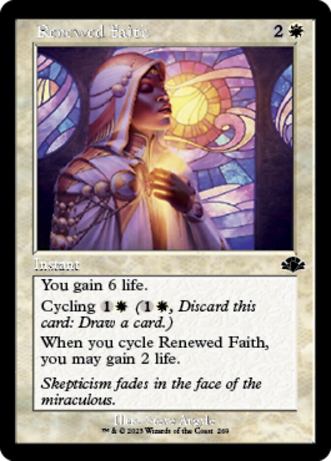 Renewed Faith (Retro) [Dominaria Remastered] | Play N Trade Winnipeg