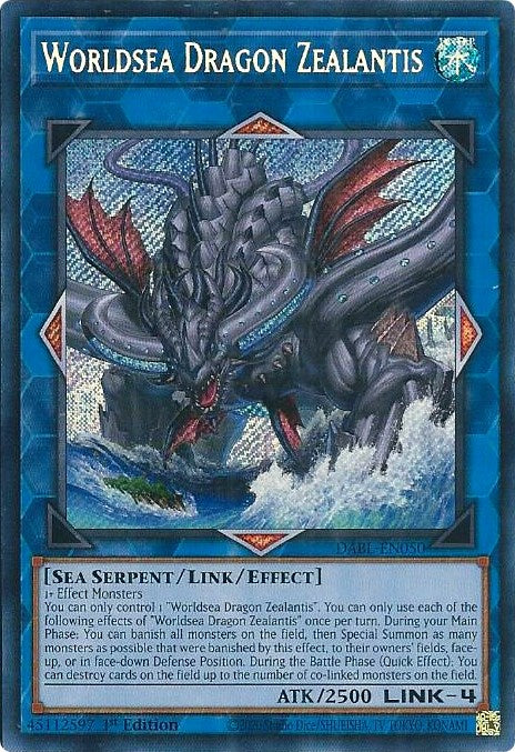 Worldsea Dragon Zealantis [DABL-EN050] Secret Rare | Play N Trade Winnipeg