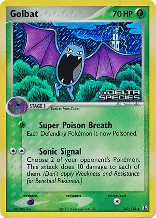 Golbat (43/113) (Stamped) [EX: Delta Species] | Play N Trade Winnipeg