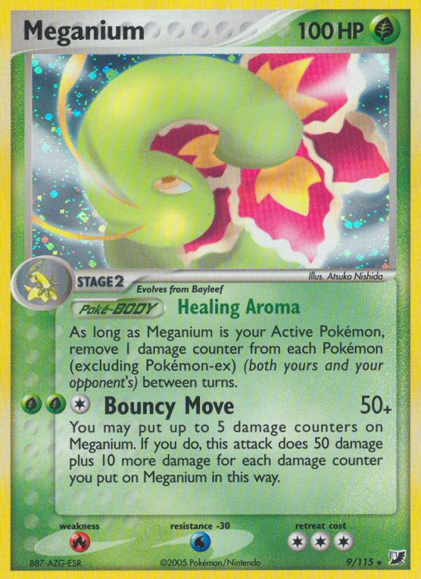 Meganium (9/115) [EX: Unseen Forces] | Play N Trade Winnipeg