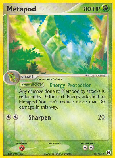 Metapod (39/112) [EX: FireRed & LeafGreen] | Play N Trade Winnipeg