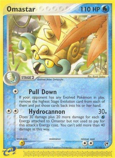 Omastar (19/100) [EX: Sandstorm] | Play N Trade Winnipeg