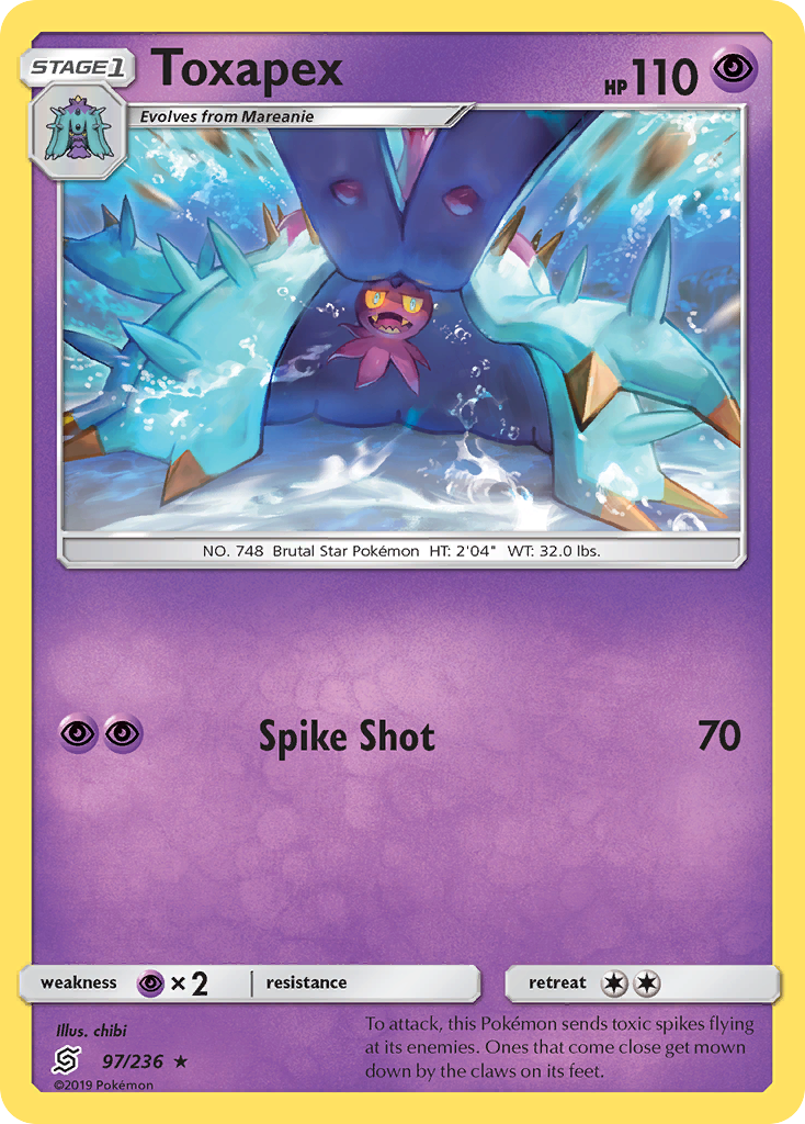 Toxapex (97/236) [Sun & Moon: Unified Minds] | Play N Trade Winnipeg