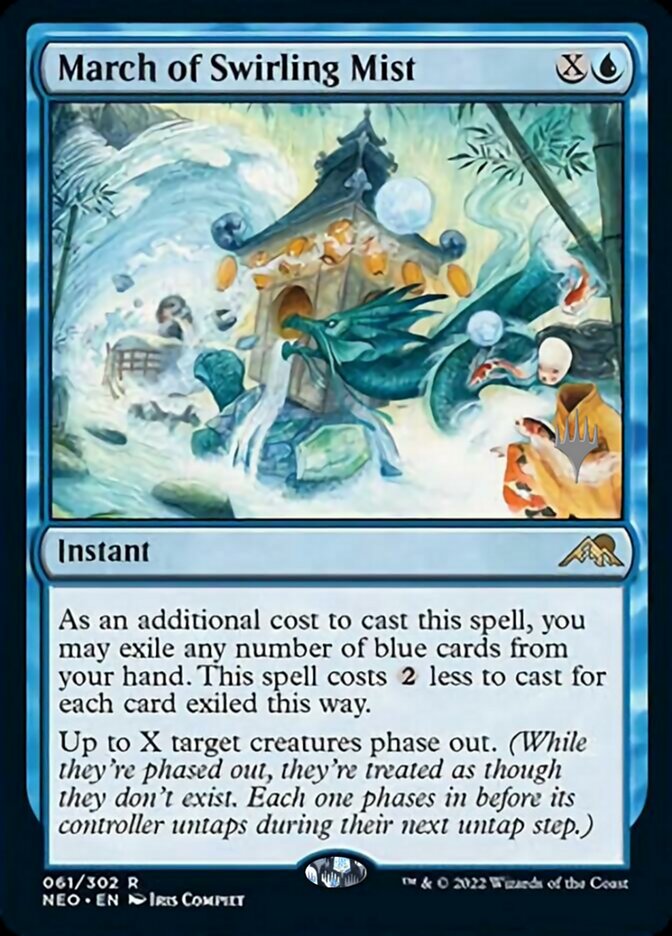 March of Swirling Mist (Promo Pack) [Kamigawa: Neon Dynasty Promos] | Play N Trade Winnipeg