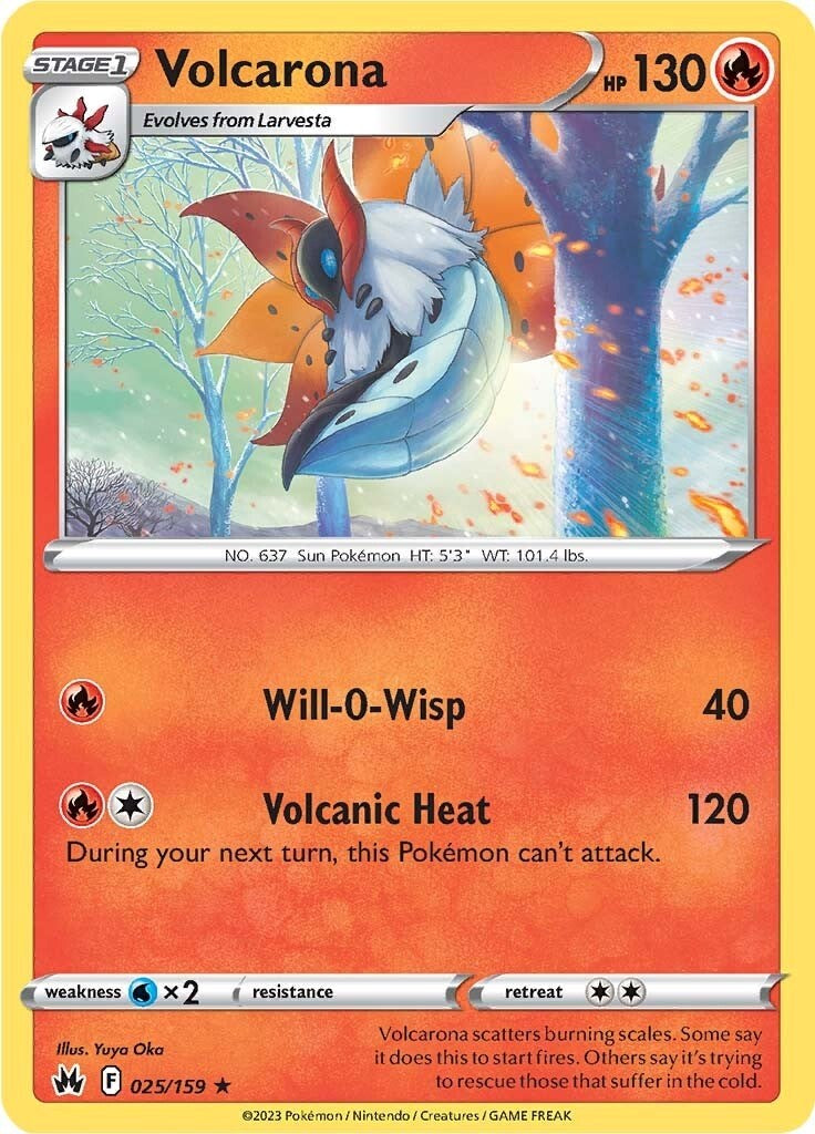 Volcarona (025/159) [Sword & Shield: Crown Zenith] | Play N Trade Winnipeg