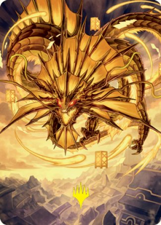 Ao, the Dawn Sky 2 Art Card (Gold-Stamped Signature) [Kamigawa: Neon Dynasty Art Series] | Play N Trade Winnipeg