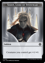 Emblem - Sorin, Lord of Innistrad // Vampire (0004) Double-Sided Token [The Lost Caverns of Ixalan Commander Tokens] | Play N Trade Winnipeg