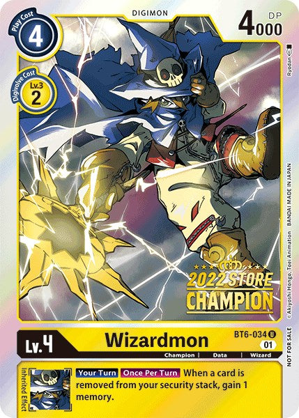 Wizardmon [BT6-034] (2022 Store Champion) [Double Diamond Promos] | Play N Trade Winnipeg