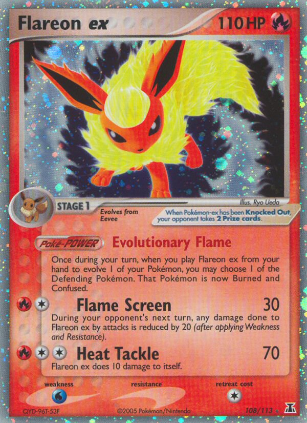 Flareon ex (108/113) [EX: Delta Species] | Play N Trade Winnipeg