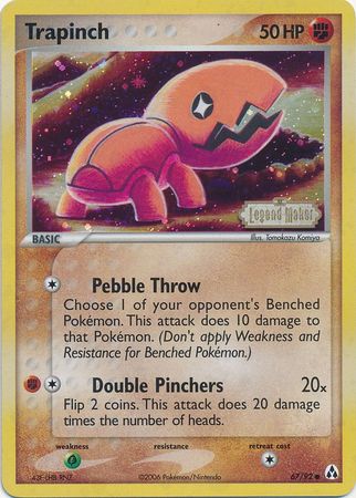 Trapinch (67/92) (Stamped) [EX: Legend Maker] | Play N Trade Winnipeg