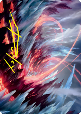 Frostboil Snarl Art Card (Gold-Stamped Signature) [Strixhaven: School of Mages Art Series] | Play N Trade Winnipeg