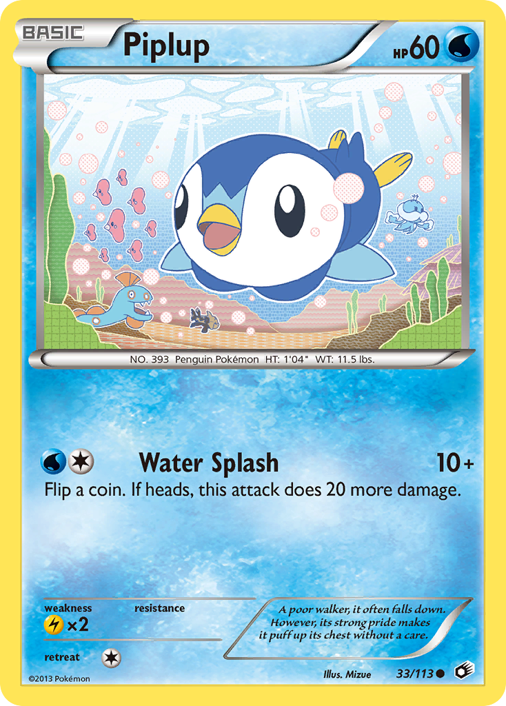 Piplup (33/113) [Black & White: Legendary Treasures] | Play N Trade Winnipeg