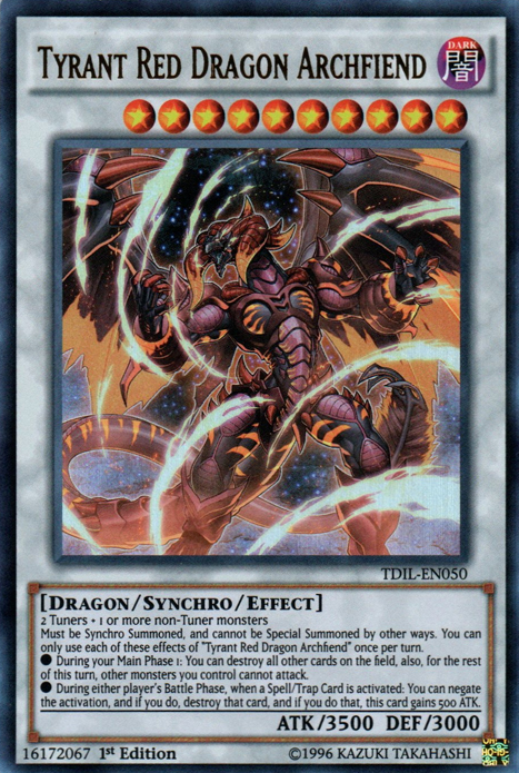 Tyrant Red Dragon Archfiend [TDIL-EN050] Ultra Rare | Play N Trade Winnipeg