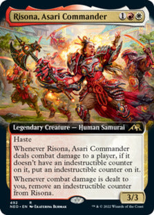 Risona, Asari Commander (Extended) [Kamigawa: Neon Dynasty] | Play N Trade Winnipeg