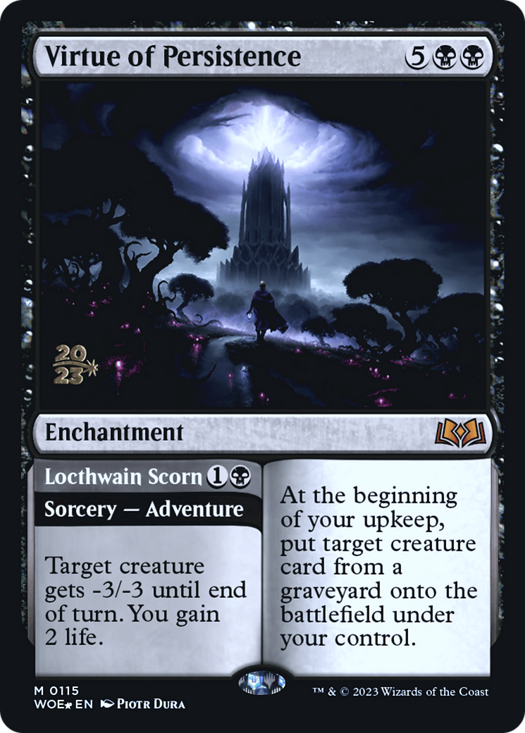 Virtue of Persistence // Locthwain Scorn [Wilds of Eldraine Prerelease Promos] | Play N Trade Winnipeg