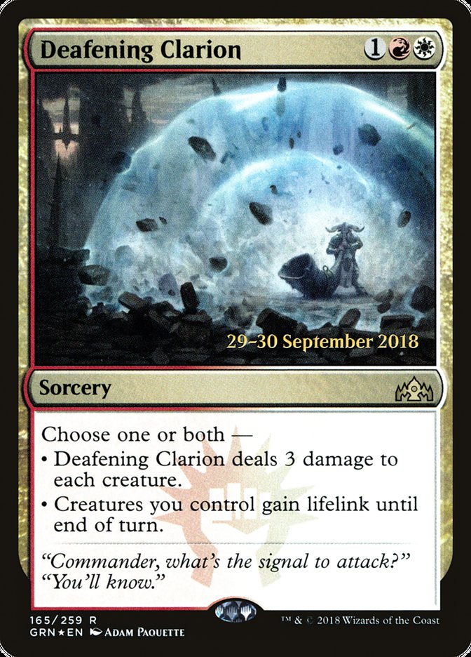 Deafening Clarion  [Guilds of Ravnica Prerelease Promos] | Play N Trade Winnipeg