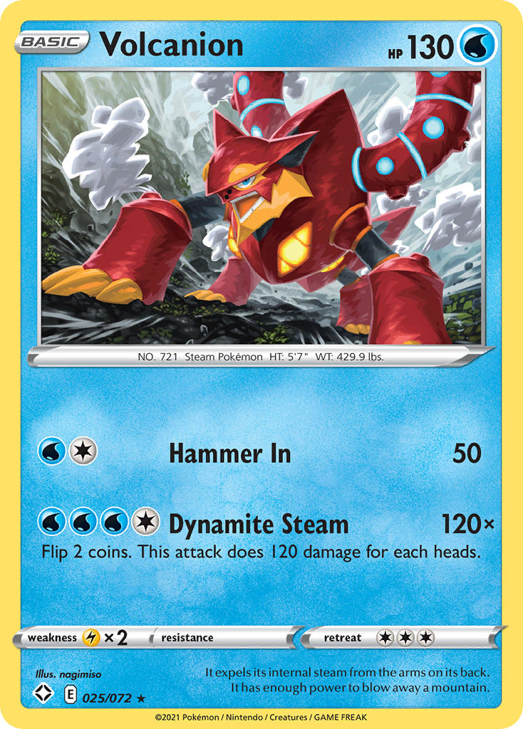 Volcanion (025/072) [Sword & Shield: Shining Fates] | Play N Trade Winnipeg