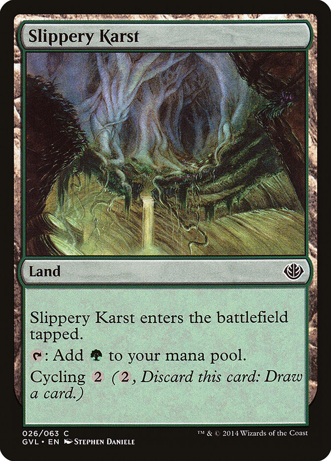 Slippery Karst (Garruk vs. Liliana) [Duel Decks Anthology] | Play N Trade Winnipeg