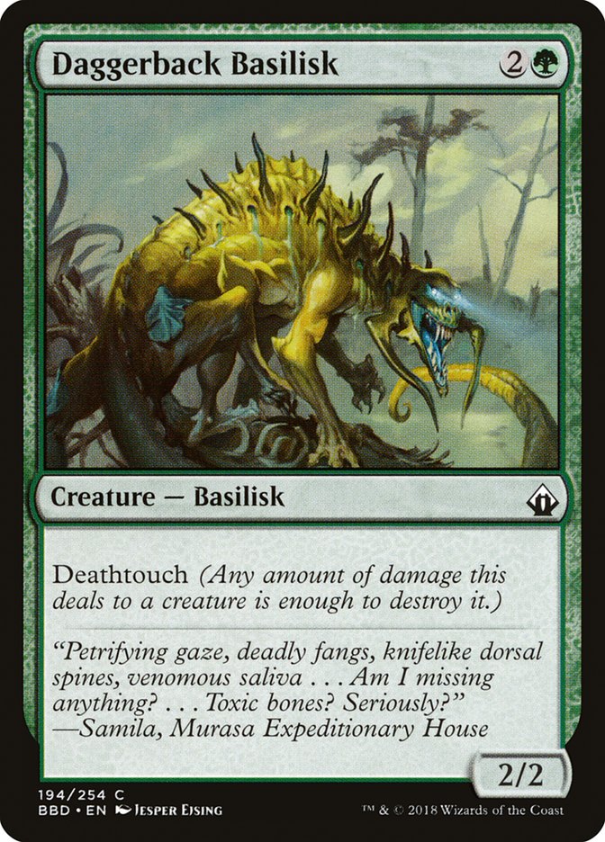 Daggerback Basilisk [Battlebond] | Play N Trade Winnipeg