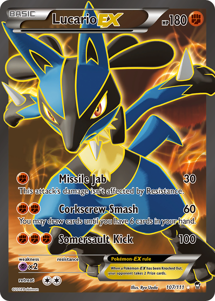 Lucario EX (107/111) [XY: Furious Fists] | Play N Trade Winnipeg