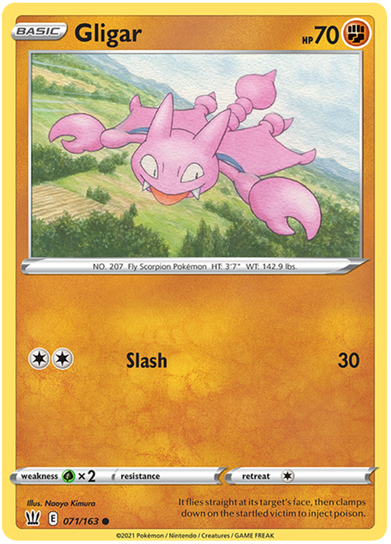 Gligar (071/163) [Sword & Shield: Battle Styles] | Play N Trade Winnipeg