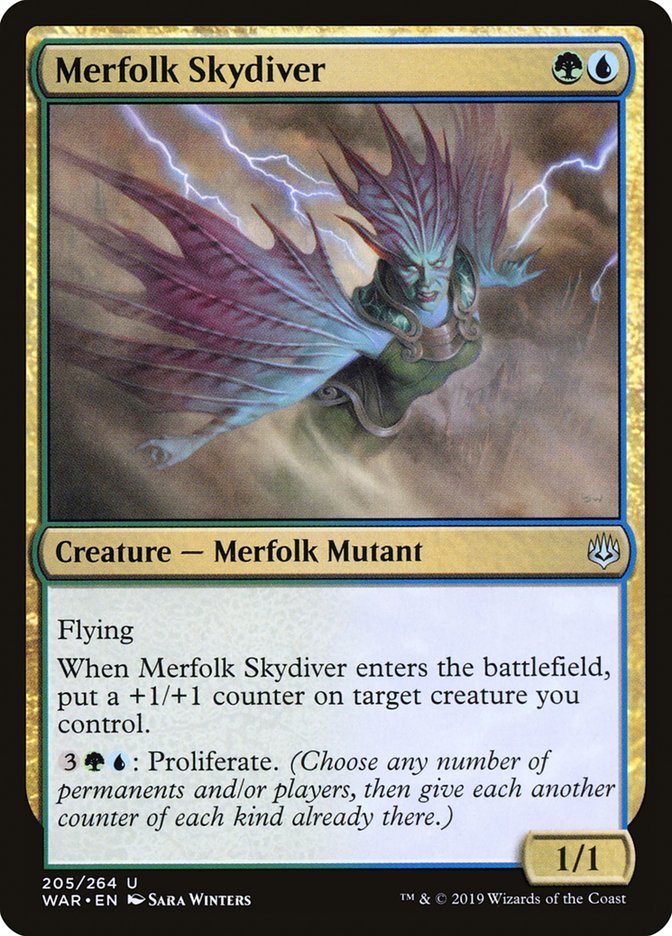 Merfolk Skydiver [War of the Spark] | Play N Trade Winnipeg