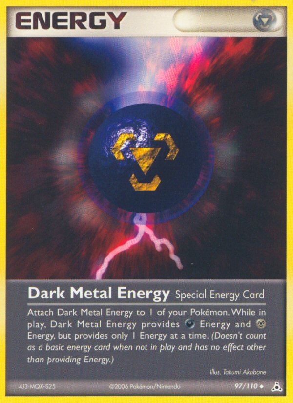 Dark Metal Energy (97/110) [EX: Holon Phantoms] | Play N Trade Winnipeg