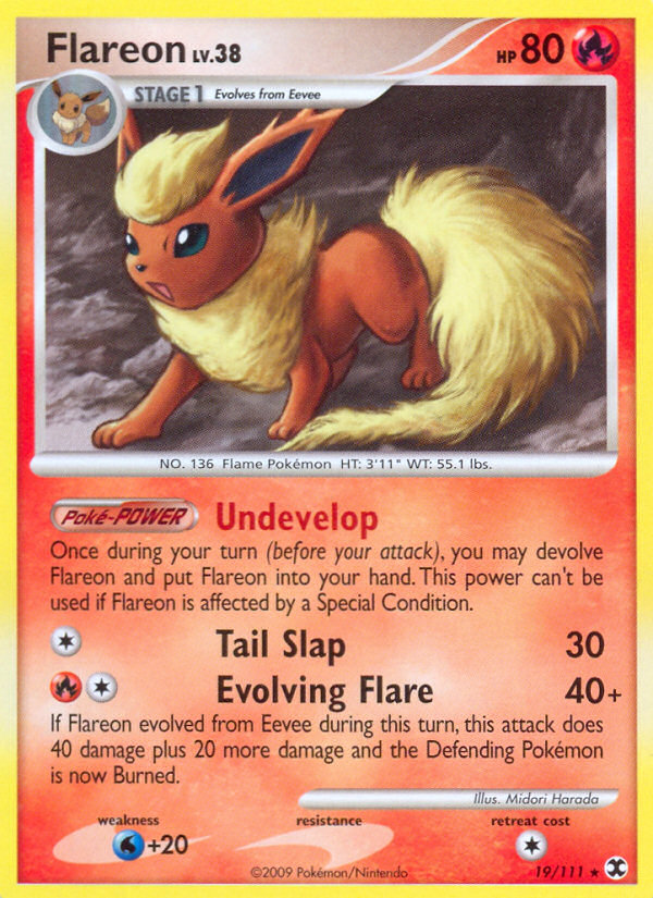 Flareon (19/111) [Platinum: Rising Rivals] | Play N Trade Winnipeg