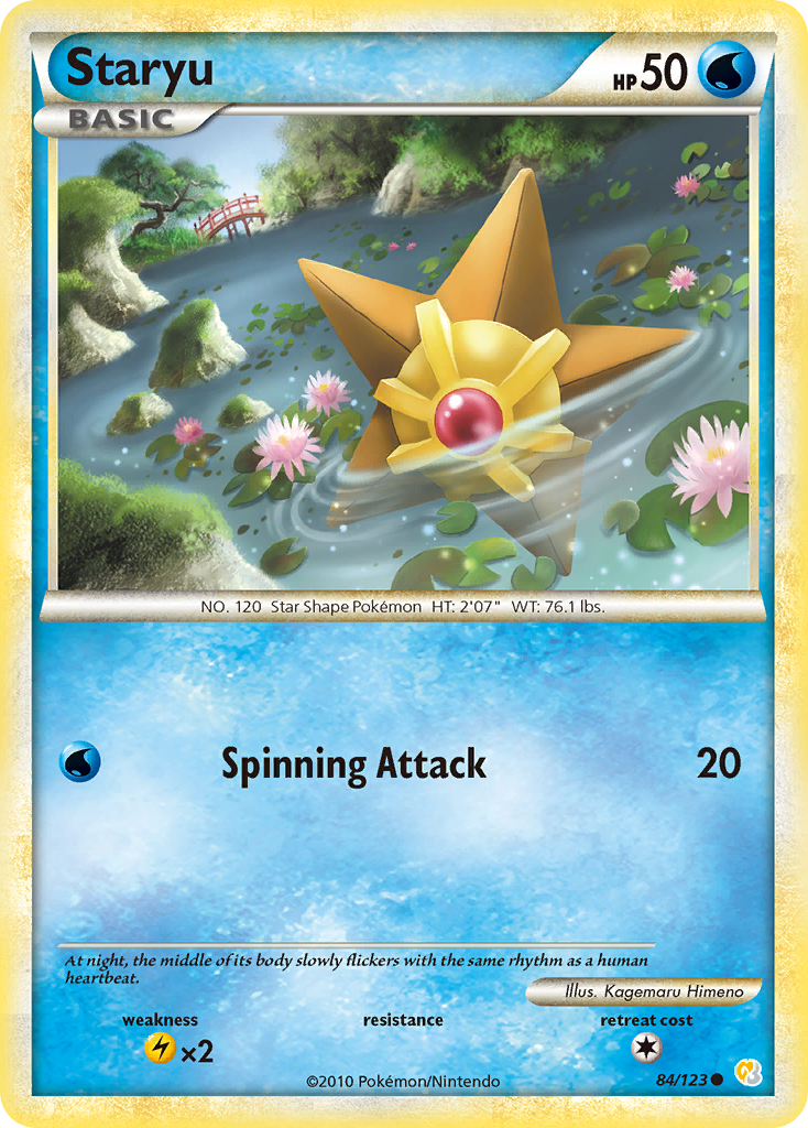 Staryu (84/123) [HeartGold & SoulSilver: Base Set] | Play N Trade Winnipeg