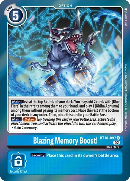 Blazing Memory Boost! [BT10-097] [Revision Pack Cards] | Play N Trade Winnipeg
