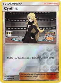 Cynthia (119/156) (Regional Championship Promo) [Sun & Moon: Ultra Prism] | Play N Trade Winnipeg