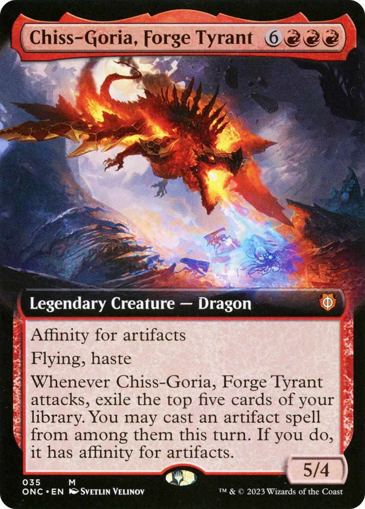 Chiss-Goria, Forge Tyrant (Extended Art) [Phyrexia: All Will Be One Commander] | Play N Trade Winnipeg