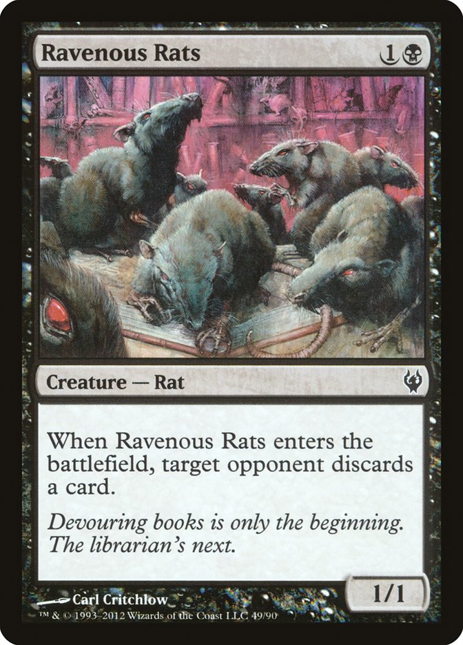 Ravenous Rats [Duel Decks: Izzet vs. Golgari] | Play N Trade Winnipeg