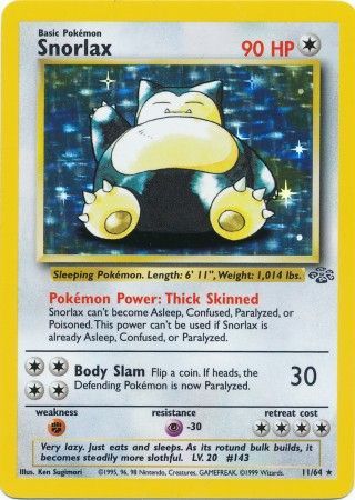 Snorlax (11/64) [Jungle Unlimited] | Play N Trade Winnipeg