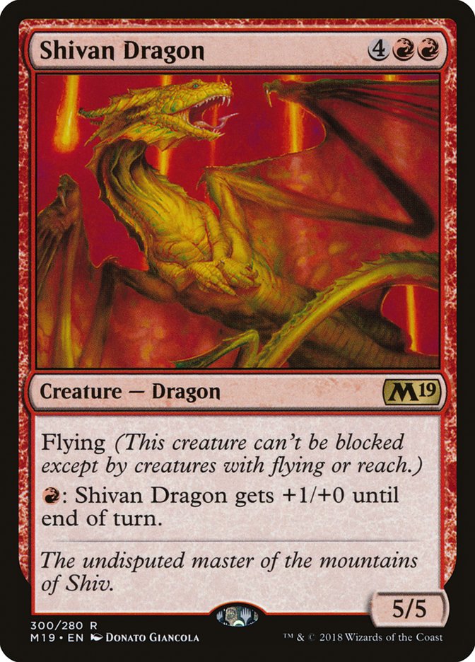 Shivan Dragon [Core Set 2019] | Play N Trade Winnipeg