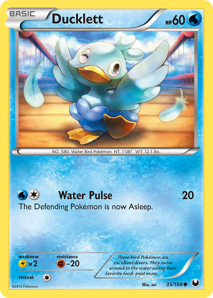 Ducklett (35/108) [Black & White: Dark Explorers] | Play N Trade Winnipeg