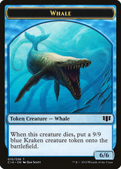 Whale // Zombie (011/036) Double-sided Token [Commander 2014 Tokens] | Play N Trade Winnipeg