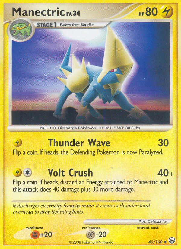 Manectric (40/100) [Diamond & Pearl: Majestic Dawn] | Play N Trade Winnipeg